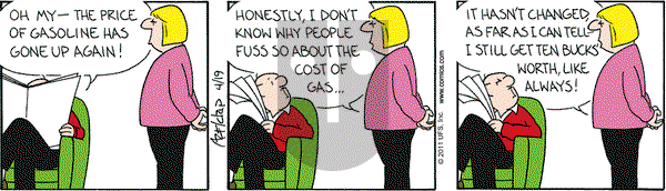 The Born Loser on Tuesday April 19, 2011 Comic Strip