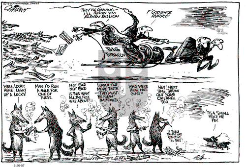 Pat Oliphant on Tuesday August 26, 1997 Comic Strip