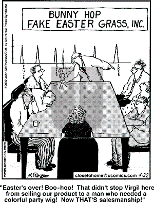 Close to Home - Monday April 22, 2002 Comic Strip