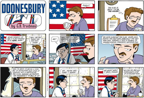 Doonesbury on Sunday November 4, 2001 Comic Strip