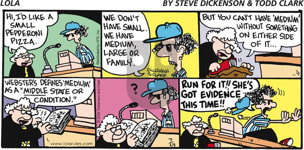 Lola on Sunday July 24, 2005 Comic Strip