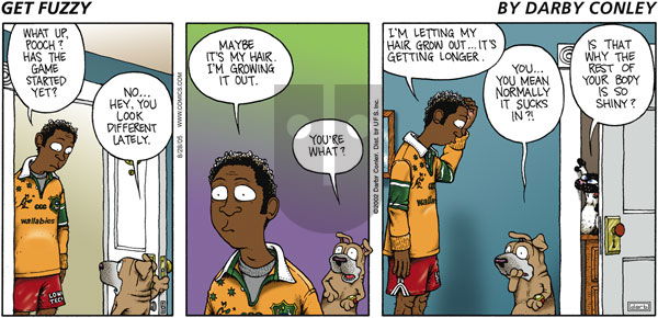 Get Fuzzy on Sunday August 28, 2005 Comic Strip