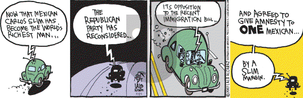 La Cucaracha on Saturday July 21, 2007 Comic Strip