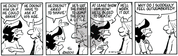 Arlo and Janis on Wednesday April 16, 1997 Comic Strip