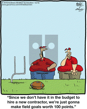 In the Bleachers on Thursday October 18, 2018 Comic Strip