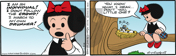 Nancy on Thursday May 14, 2015 Comic Strip
