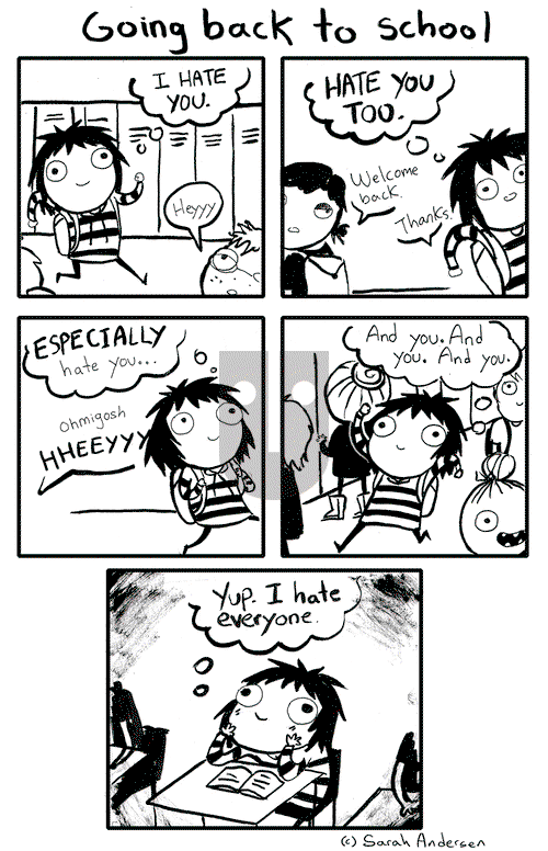 Sarah's Scribbles - Thursday January 9, 2014 Comic Strip