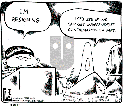 Tom Toles on Tuesday August 28, 2007 Comic Strip