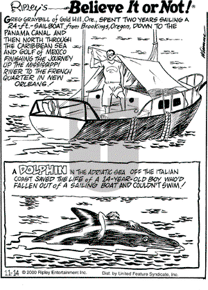 Ripley's Believe It or Not on Tuesday November 14, 2000 Comic Strip