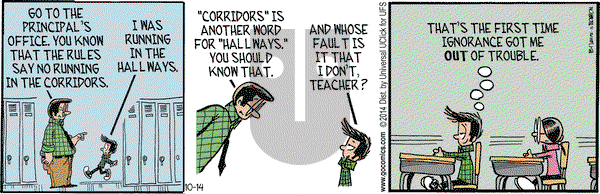 Grand Avenue on Tuesday October 14, 2014 Comic Strip