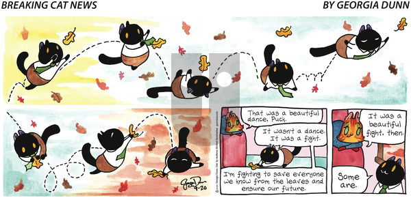 Breaking Cat News on Sunday September 20, 2020 Comic Strip