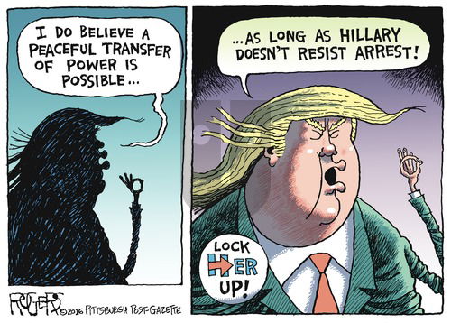 Rob Rogers on Sunday October 23, 2016 Comic Strip