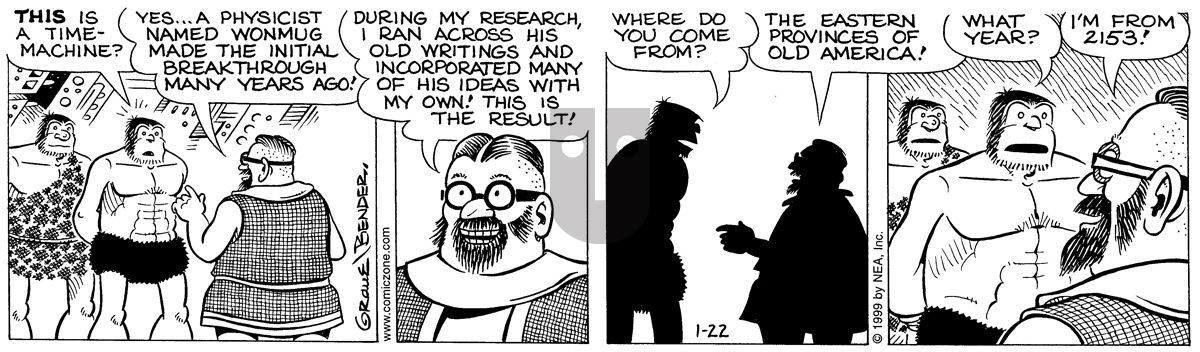 Alley Oop - Friday January 22, 1999 Comic Strip