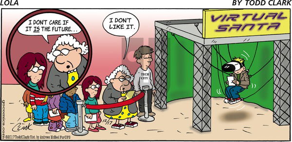 Lola on Sunday December 17, 2017 Comic Strip