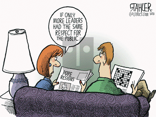 Jeff Stahler on Tuesday February 12, 2013 Comic Strip