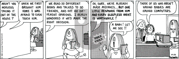Cathy Classics on Friday October 26, 1984 Comic Strip