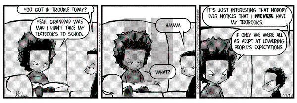 The Boondocks on Saturday November 13, 1999 Comic Strip