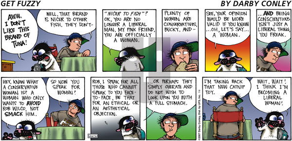 Get Fuzzy on Sunday July 8, 2007 Comic Strip