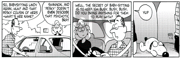 Luann on Monday July 15, 1996 Comic Strip