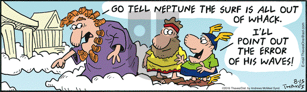 Frank and Ernest on Thursday August 15, 2019 Comic Strip