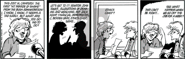 Doonesbury on Tuesday February 21, 1989 Comic Strip