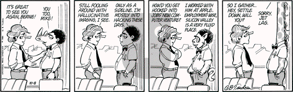 Doonesbury on Tuesday October 8, 1985 Comic Strip