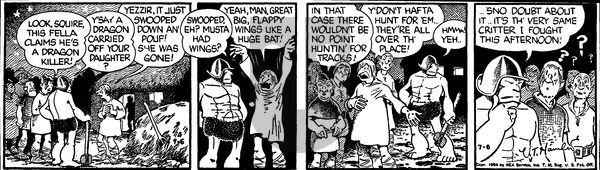 Alley Oop on Tuesday July 6, 1954 Comic Strip