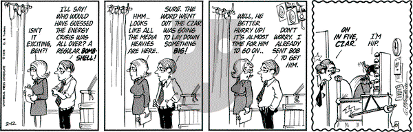 Doonesbury on Tuesday February 12, 1974 Comic Strip