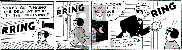 Nancy on Monday April 7, 1969 Comic Strip
