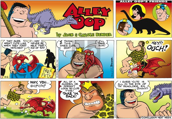 Alley Oop on Sunday October 2, 2005 Comic Strip