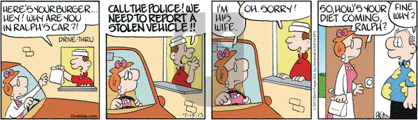 Drabble on Monday July 15, 2013 Comic Strip
