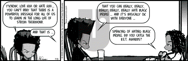 The Boondocks on Wednesday February 9, 2011 Comic Strip