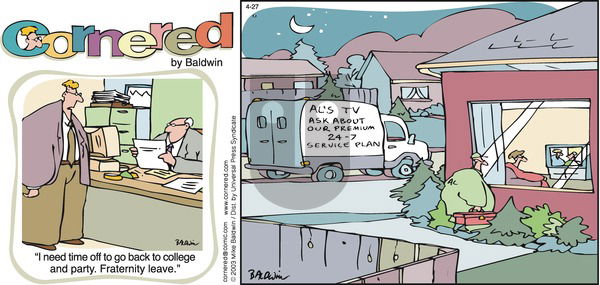 Cornered on Sunday April 27, 2003 Comic Strip