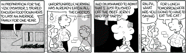 Drabble on Monday January 3, 2000 Comic Strip