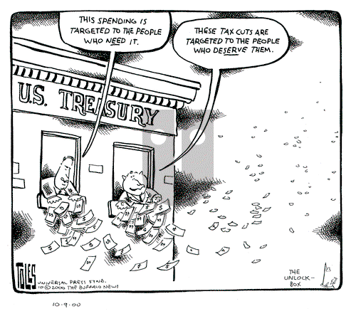 Tom Toles on Monday October 9, 2000 Comic Strip