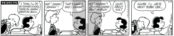Peanuts on Friday June 19, 1970 Comic Strip