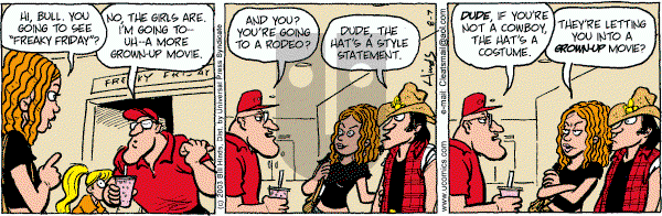 Cleats - Thursday August 7, 2003 Comic Strip