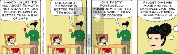 Nancy on Wednesday December 2, 2020 Comic Strip