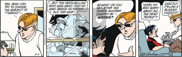 Doonesbury - Wednesday February 11, 2004 Comic Strip