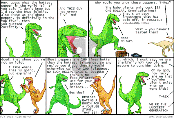 Dinosaur Comics on Thursday April 17, 2025 Comic Strip