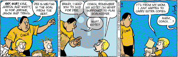 Cleats - Thursday May 22, 2003 Comic Strip