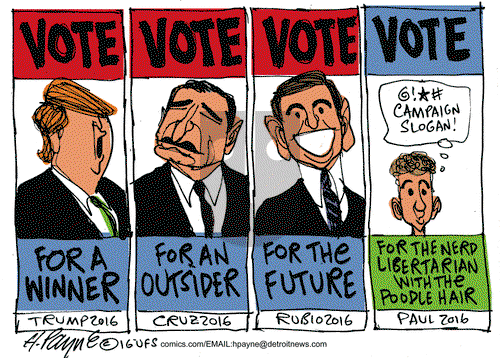 Henry Payne on Tuesday February 9, 2016 Comic Strip
