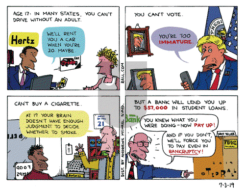 Ted Rall on Wednesday July 3, 2019 Comic Strip