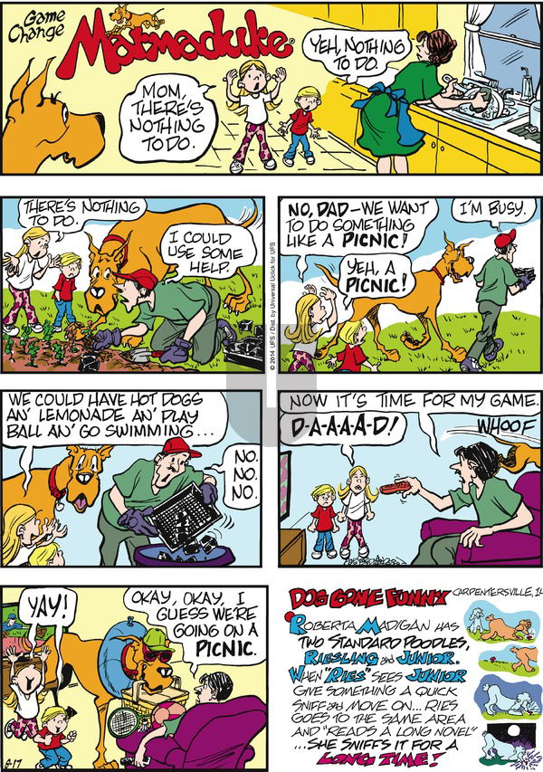Marmaduke on Sunday August 17, 2014 Comic Strip