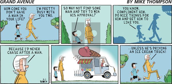 Grand Avenue on Sunday August 3, 2025 Comic Strip