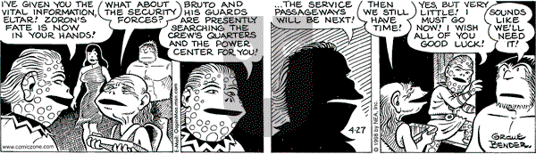 Alley Oop on Monday April 27, 1998 Comic Strip
