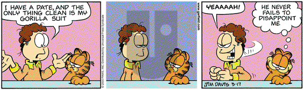 Garfield on Friday March 17, 2000 Comic Strip