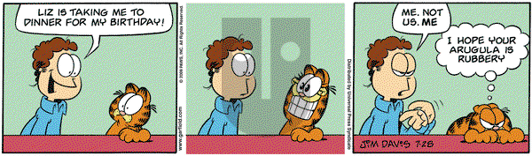 Garfield on Tuesday July 28, 2009 Comic Strip