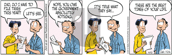 Baldo on Wednesday April 10, 2013 Comic Strip