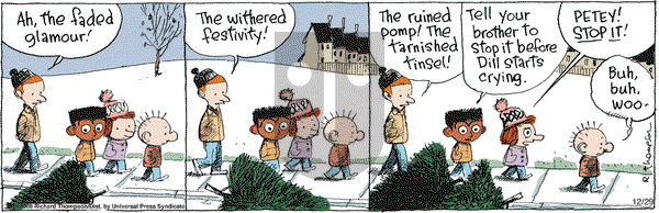 Cul de Sac on Thursday December 29, 2016 Comic Strip